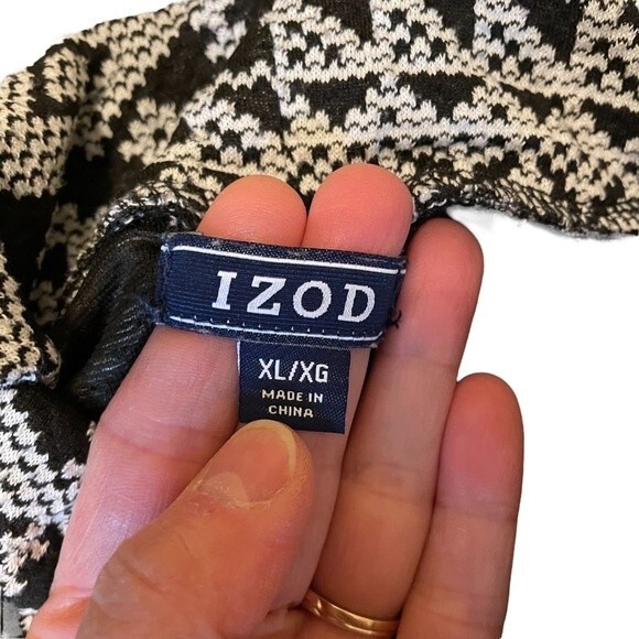 IZOD Turtleneck cowl sweater sweatshirt shacket - Picture 6 of 10